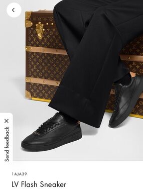 Louis Vuitton Black LV Flash Low-Top Sneaker